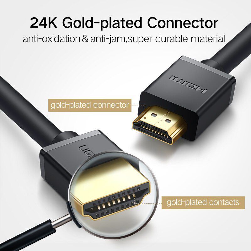 Dây cáp HDMI 2.0 4K@60Hz thuần đồng 19+1 UGREEN HD104 0,5m-3m