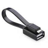 Dây Micro USB 2.0 OTG dạng dẹt dài 15cm UGREEN US126 10821 (màu đen)