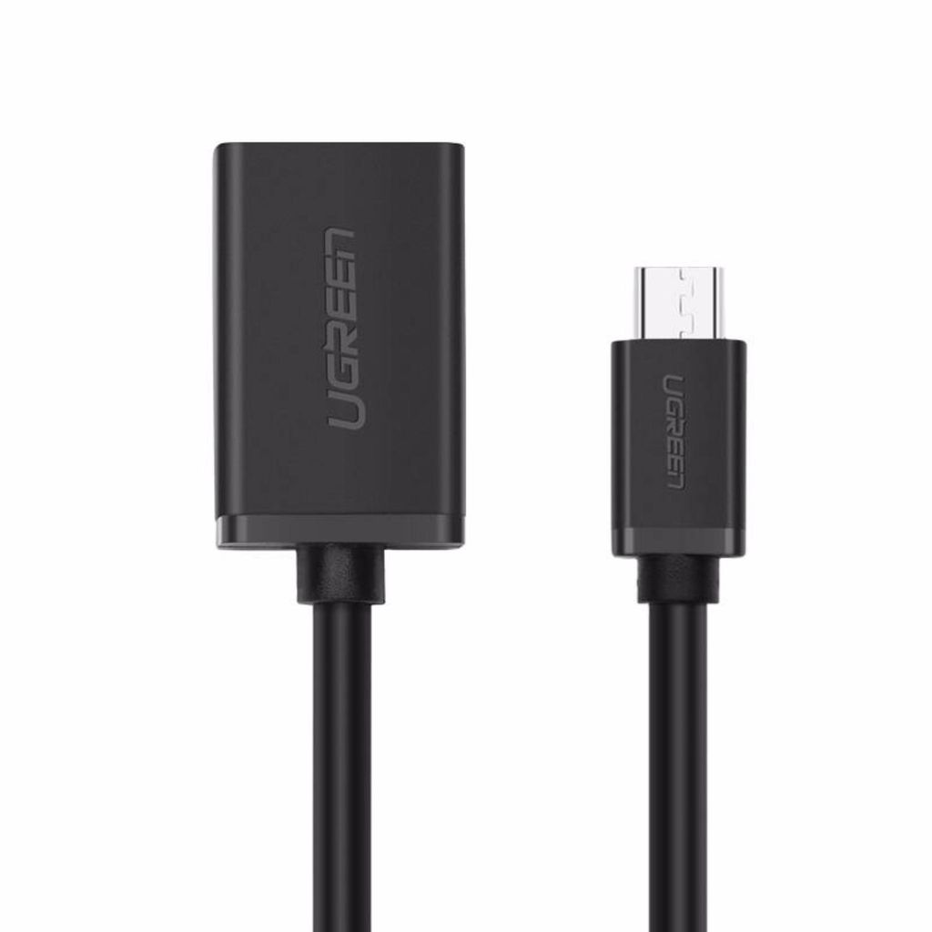 Dây Micro USB 2.0 OTG dạng tròn dài 12cm UGREEN US133