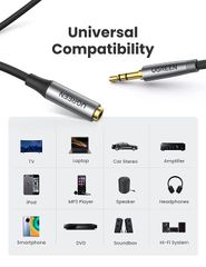 Cáp nối dài 3.5mm dây bện Không hỗ trợ Mic Ugreen AV190