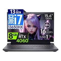 Laptop - Máy tính xách tay Dell Gaming G15 5530 Dark Shadow Gray (Core i7-13650HX | RAM 16GB | SSD 1TB | RTX 4060 8GB | 15.6 inch FHD 120Hz | Windows 11) G5530-7388GRY-PUS (D0XY3)