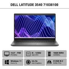 Laptop - Máy tính xách tay Dell Latitude 3540 i5 1235U/16GB/512GB/Win11 (71038100)