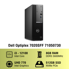 Máy tính để bàn đồng bộ PC Dell Optiplex 7020SFF 71050730 (I3 12100/ 8GB/ 512GB SSD/ Key/ Mouse/ Win11/ 1Y)