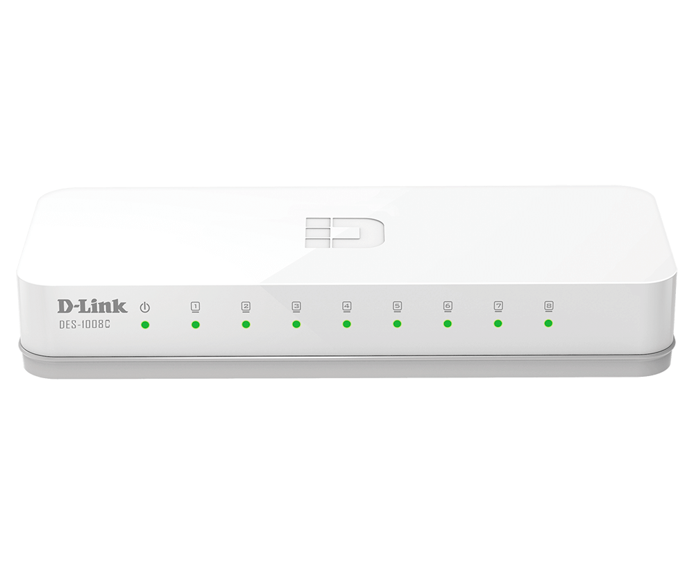 Switch D-Link DES 1008C 8-Port 10/100 Mbps