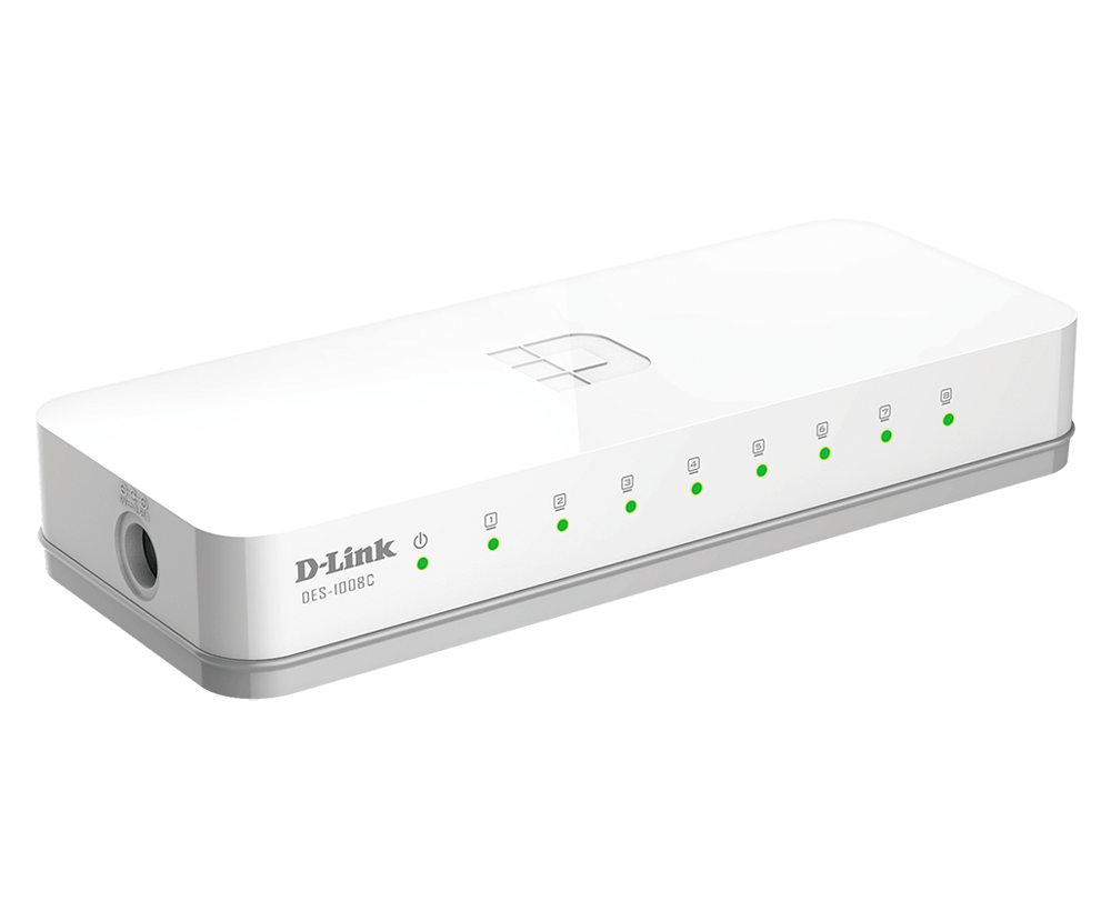 Switch D-Link DES 1008C 8-Port 10/100 Mbps