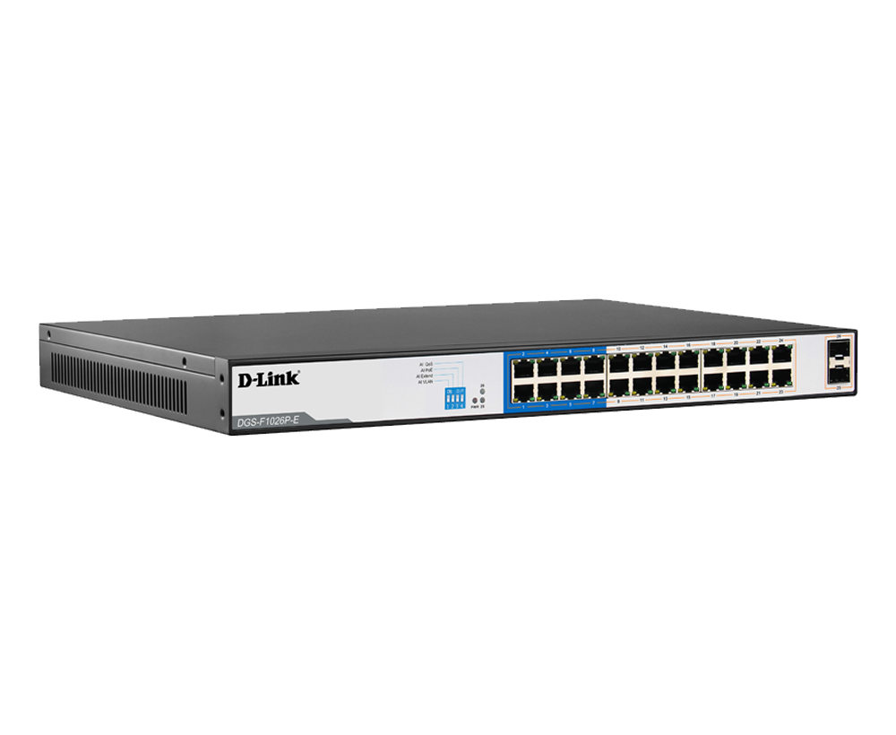Switch Gigabit PoE 26 cổng DGS-F1026P-E