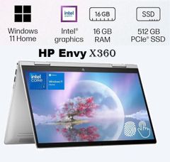 Laptop - Máy tinh xách tay HP Envy X360 2 in 1 - 14-es1023dx (Core 7 150U,16GB, 512GB, Iris Xe Graphics, 14