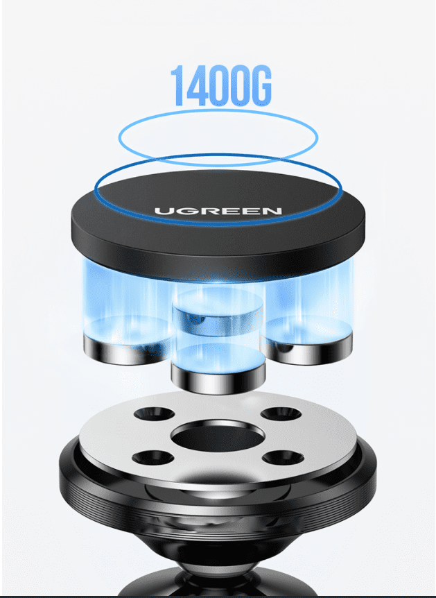 Giá đỡ điện thoại nam châm UGREEN 20600 – Xoay góc 360 độ – Kích thước 4.7-7inch