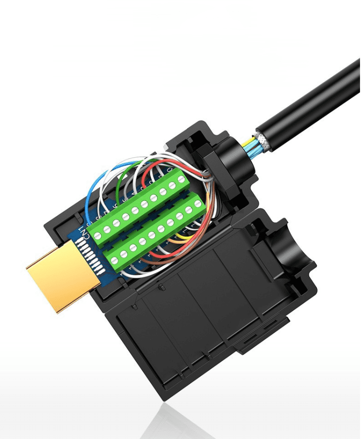 Đầu bấm cáp HDMI 2.0 UGREEN 50568 – Nhấn đầu cáp HDMI 19+1 Pin – Chân tiếp xúc mạ vàng