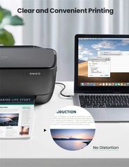 Cáp máy in Type-C sang USB B UGREEN US370 – Tốc độ truyền tải 480Mbps – Lõi đồng nguyên chất, 3 lớp bảo vệ chống nhiễu