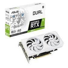 ASUS Dual -RTX3060TI-8GD6X-WHITE NVIDIA GeForce RTX 3060 Ti 8 GB GDDR6X