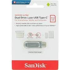 USB 3.1 Sandisk Ultra Dual Drive Luxe OTG Type-C DDC4 1T OTG SDDDC4-1T00-G46