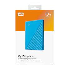 Ổ CỨNG GẮN NGOÀI 2TB 2.5 INCH WD MY PASSPORT WDBYVG0020BBL-WESN USB 3.2 MÀU XANH