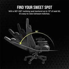 Ghế Corsair TC100 RELAXED  Leatherette, Black/Black  (CF-9010050-WW)