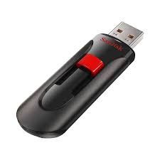 USB SanDisk 128GB USB 3.0 Cruzer Glide SDCZ600-128G-G35 Black with Red slider
