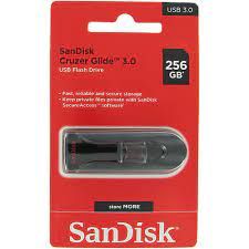 USB SanDisk 256GB USB 3.0 Cruzer Glide SDCZ600-256G-G35 Black with Red slider