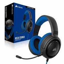 Tai nghe Over-ear Corsair HS35 Stereo Blue CA-9011196-AP (Xanh dương)