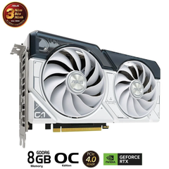 Card màn hình ASUS Dual GeForce RTX 4060 WHITE OC Edition 8GB (DUAL-RTX4060-O8G-WHITE)