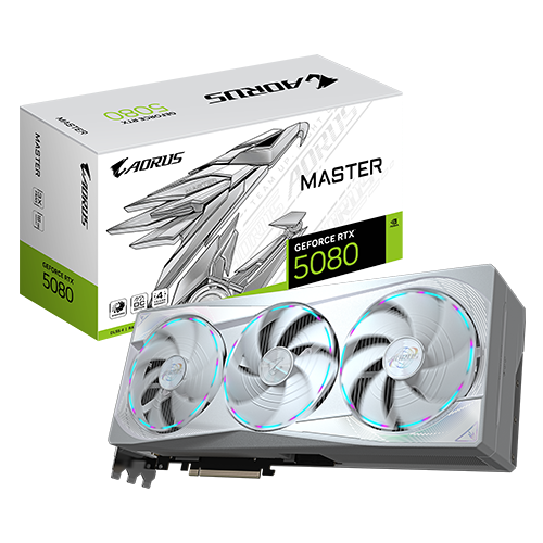Card màn hình Gigabyte Geforce RTX 5080 Aorus M Ice 16GB (GV-N5080AORUS M ICE-16GD)