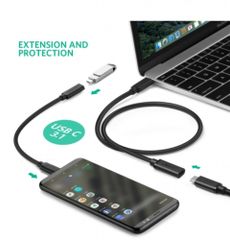 Dây sạc nhanh nối dài Type C UGREEN 40574 – Truyền tải video, hình ảnh 4K full HD