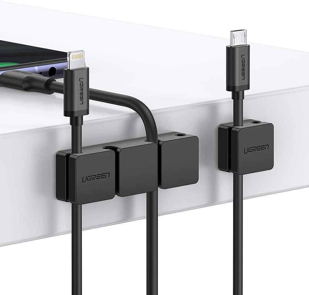 Kẹp giữ dây cáp UGREEN 70585 – Chất liệu silicon kẹp giữ dây cáp, tai nghe, chuột, … gọn gàng