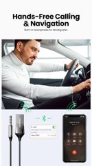 Bộ thu Bluetooth 5.0 UGREEN CM309 70603 – Bluetooth 5.0, dây lò xo tiện lợi, chống rối – Vỏ hợp kim