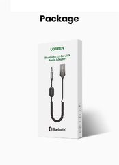 Bộ thu Bluetooth 5.0 UGREEN CM309 70603 – Bluetooth 5.0, dây lò xo tiện lợi, chống rối – Vỏ hợp kim