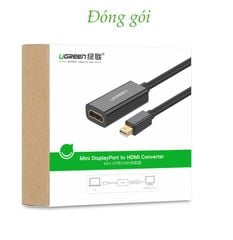 Cáp chuyển Mini DisplayPort sang HDMI hỗ trợ 4K UGREEN MD112 hỗ trọ 4k@30hz, 2K@30hz