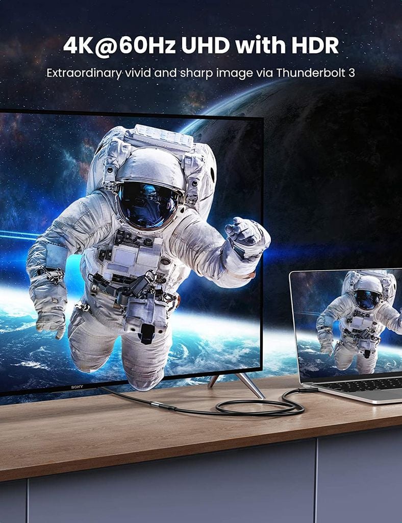 Cáp nối dài Gen 2 UGREEN 10387 Độ phân giải 4K@60Hz – Tốc độ truyền lên đến 10Gbps