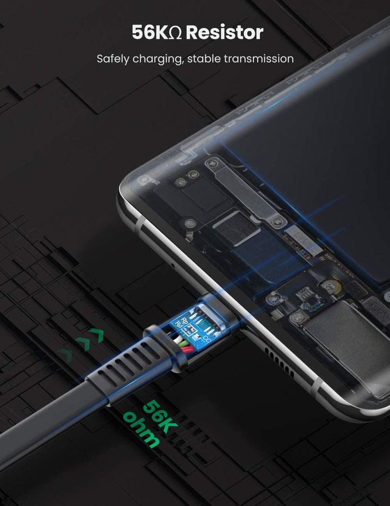 Cáp sạc và truyền dữ liệu USB sang Type-C 2.0 UGREEN US332