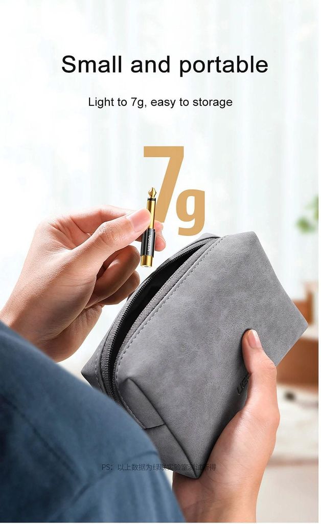 Đầu chuyển âm thanh UGREEN AV169 – Chuyển từ RCA sang 6.5mm – Đầu cáp mạ vàng, chống suy hao tín hiệu –  Hàng phân phối chính hãng – Bảo hành 18 tháng