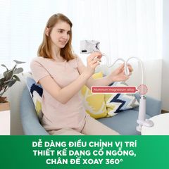 Giá đỡ điện thoại UGREEN LP113 kẹp bàn, cổ nghỗng, xoay 360 độ