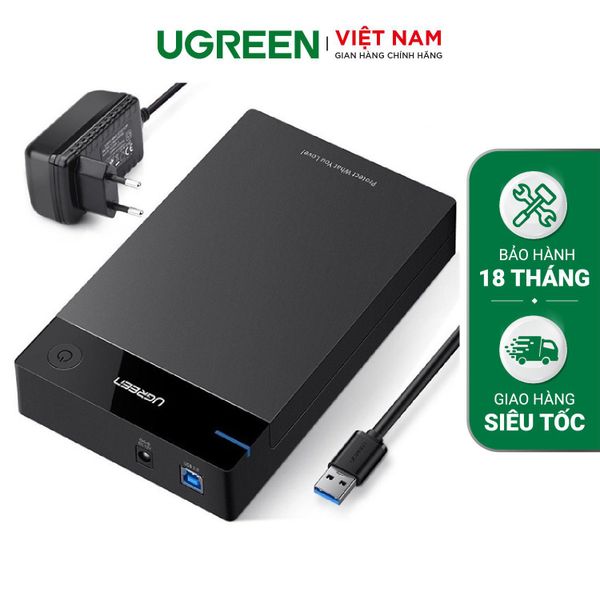 Hộp đựng ổ cứng 3.5/2.5 inch UGREEN US222 hỗ trợ 10TB