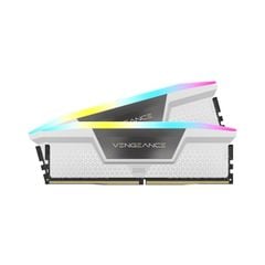 Ram PC - Desktop Corsair VENGEANCE RGB 32GB (2x16GB) DDR5 bus 6000MHz White (CMH32GX5M2E6000C36W)