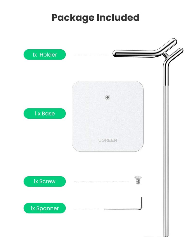 Giá treo tai nghe Ugreen 80701 bằng nhôm