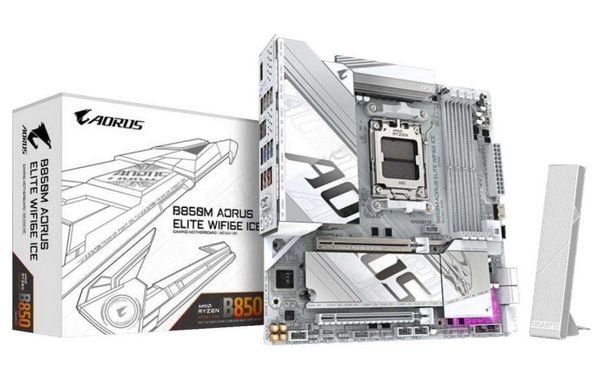 Mainboard Gigabyte B850M AORUS Elite WiFi6E ICE