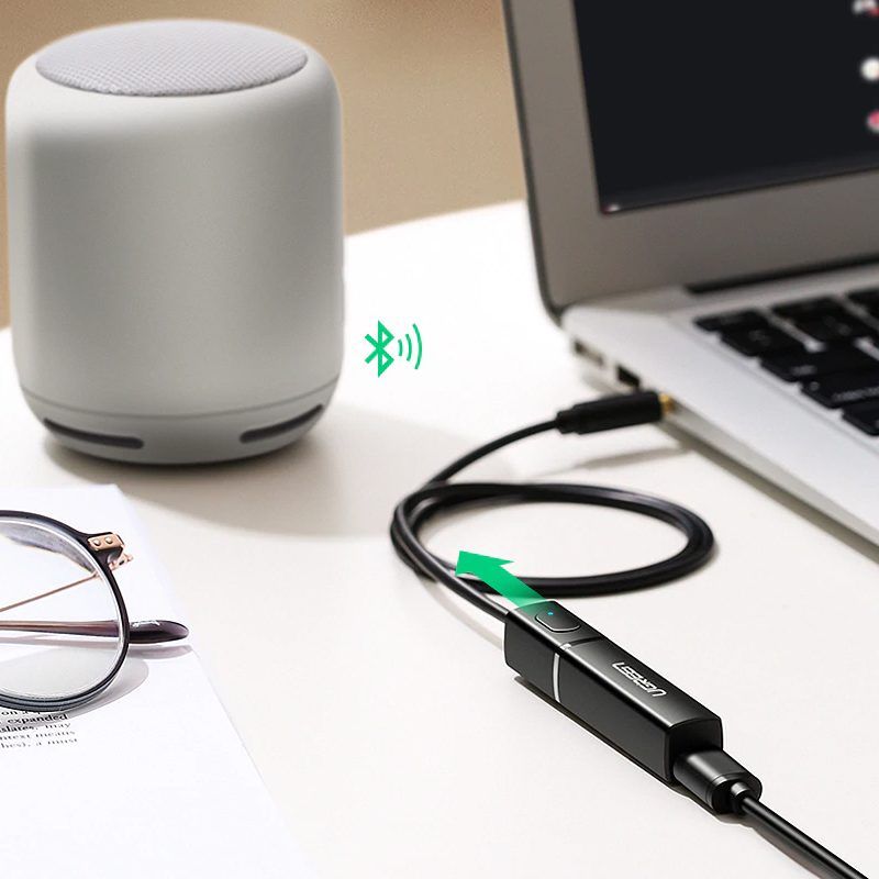 Bộ phát Bluetooth UGREEN CM150 Hỗ trợ âm thanh Hifi chất lượng cao, cổng Optical, cổng 3.5mm