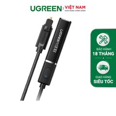 Bộ phát Bluetooth UGREEN CM150 Hỗ trợ âm thanh Hifi chất lượng cao, cổng Optical, cổng 3.5mm