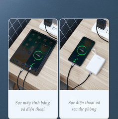 Cáp sạc nhanh 2 trong 1  UGREEN US196 – Sạc nhanh QC 3.0 2.0 cổng Micro USB và Type C