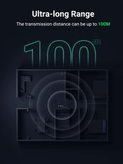 Bộ thu phát Bluetooth 5.0 UGREEN 20140 – 2 chế độ RX và TX – Khoảng cách sử dụng lên đến 100m
