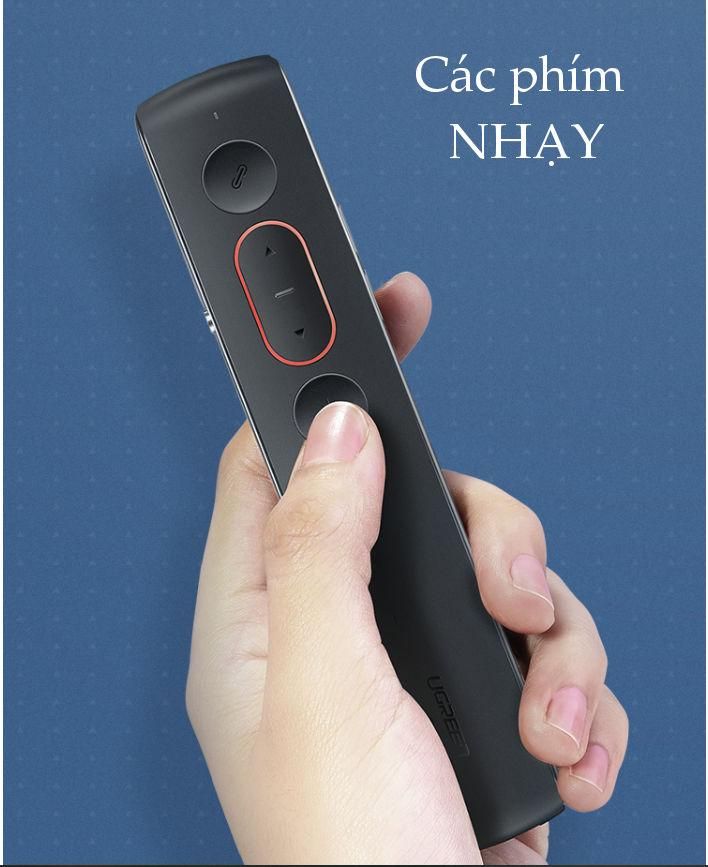 Bút Lazer trình chiếu UGREEN LP180 – Điều khiển từ xa 100m, khả năng tương thích rộng