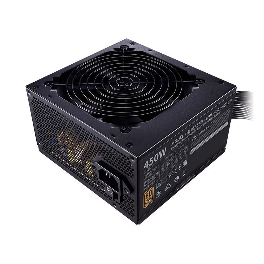 Nguồn máy tính Cooler Master MWE V2 230V 450 450W Plus Bronze  (80 Plus Bronze/Màu Đen)