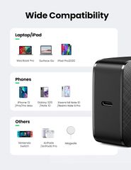 Củ sạc nhanh PD65W UGREEN CD217 – Cổng sạc Type C – Kích thước nhỏ gọn, hiệu suất sạc cao – Sạc đầy MacBook Pro 13 trong 2 giờ