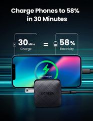 Củ sạc nhanh PD65W UGREEN CD217 – Cổng sạc Type C – Kích thước nhỏ gọn, hiệu suất sạc cao – Sạc đầy MacBook Pro 13 trong 2 giờ