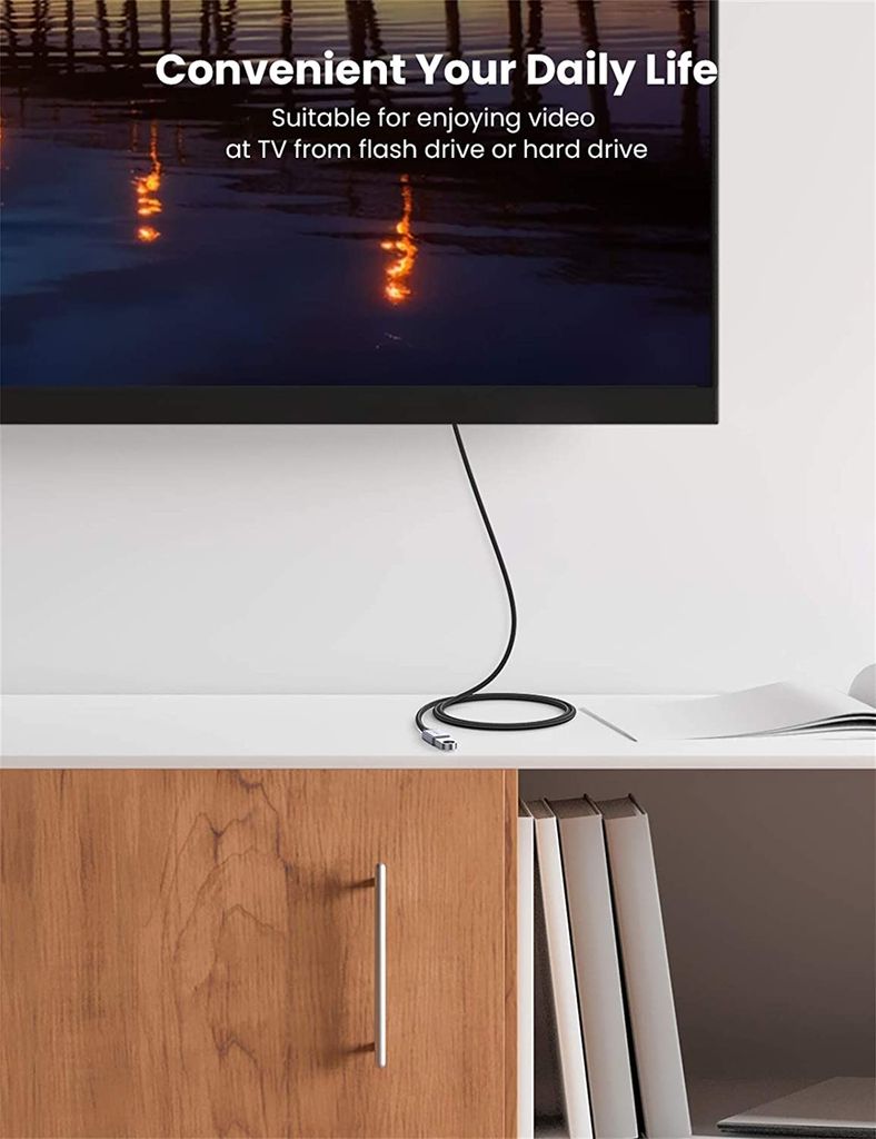 Cáp nối dài USB 3.0 UGREEN US115 – Tốc độ truyền 5Gbps – Dây bện nylon chắc chắn độ dài từ 0.5-2m – Hãng phân phối chính hãng – Bảo hành 18 tháng