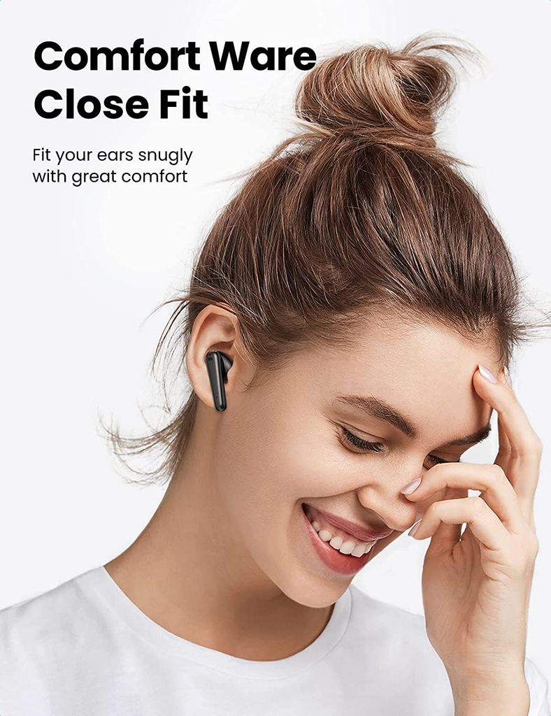 Tai nghe Bluetooth 5.0 UGREEN WS111 – Âm thanh Hifi True Wireless – Sạc nhanh 1.5 giờ, thời gian sử dụng lên đến 24 giờ
