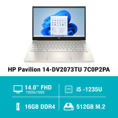 Laptop HP Pavilion 14-dv2073TU (i5-1235U/RAM 16GB/512GB SSD/ Windows 11)