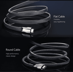 Dây cáp HDMI 2.0 4K60Hz UGREEN HD102 thuần đồng 19+1, đầu hợp kim, cáp dạng dẹt và dạng tròn vỏ bọc lưới, dài 1m 1.5m 2m 3m – Tương thích với SmartTV, đầu DVD, Set top box, máy chiếu