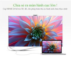 Dây HDMI 2.0 thuần đồng hỗ trợ 10Gbps, đầu hợp kim, dài từ 1-10M UGREEN HD117
