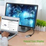 Bộ chuyển đổi Mini DisplayPort sang VGA có âm thanh UGREEN MD107 10437 (màu trắng).